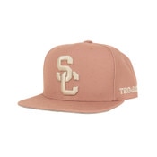 USC Trojans SC Interlock Chalk Dust OG Snapback Peach Hat